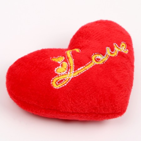 Soft magnet "Love" in the form of a heart, 9 cm, red color-3