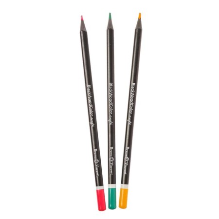 Pencils colored 18 colors Blackwoodcolor, plastic, three -sided, mix-2