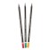 Pencils colored 18 colors Blackwoodcolor, plastic, three -sided, mix