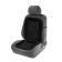 Torso-massager, on the seat, black