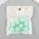 Busina silicone "Round with a beam" Mint-green d = 1.5 cm