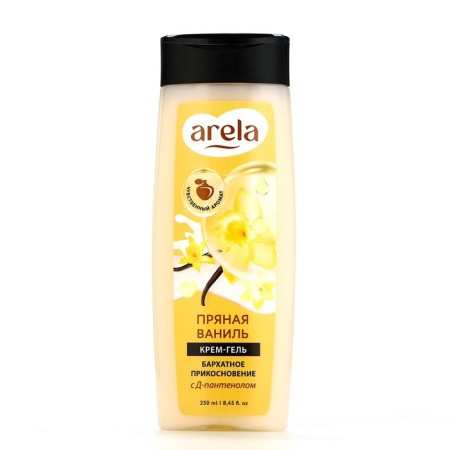 Arela shower cream gel, 250 ml, spicy vanilla aroma-5