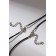 Puppies on the Best Friends Cenceptives, Pattern, Black Color in Silver, 45 cm