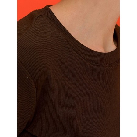 Female T -shirt, size s, chocolate color-2