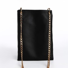 Bag Cross-Bodi with a zipper, black color
