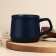 Ceramic "Flowers" mug, 380 ml, blue color