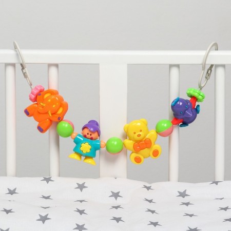 Stretching to a stroller/crib "mix", 4 toys, types of mix, baby me-1