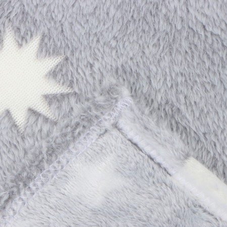 Gluming blanket Casa Conforte Stella Cosmos 150x200cm, Gray, flannel 190 gr/m, PE100%-5