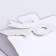 Folding box-convert for sweet, white, 10.5 x 9.5 x 4 cm