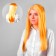 Carnival wig "Little Mermaid" Blond - Golden