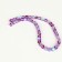 Busins ​​made of natural stone "Cat Eye", set 46 pcs., Size 1 pc. - 8 mm, purple