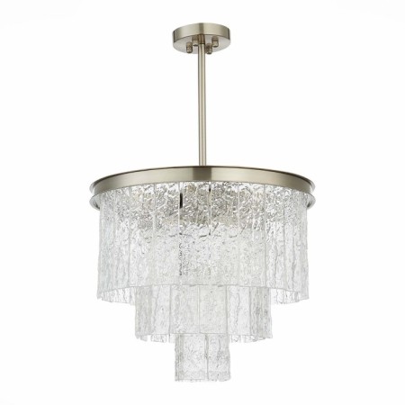Ceiling Ceiling ST LUCE. SL1230.102.06. Stabia. 6x60 W, E14, 45x45x67 cm, Nickel color