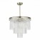 Ceiling Ceiling ST LUCE. SL1230.102.06. Stabia. 6x60 W, E14, 45x45x67 cm, Nickel color