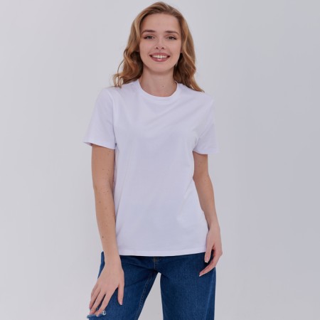 T -shirt female, white color, size 44 (m)-4