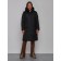 Coat insulated winter female, size 48, black color