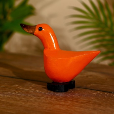 Souvenir "Orange Duck" wood 15x7x11 cm-1