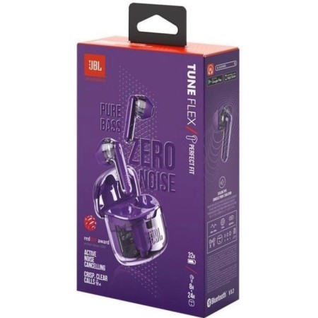 Entryrancanal Flex Ghost, intra -channel headset, purple Bluetooth wireless in the auricle (JBL-6