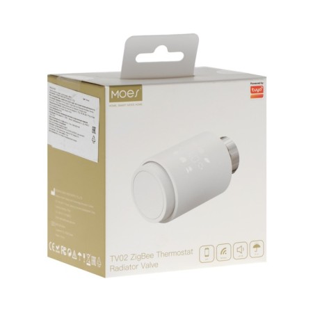 Thermostatic head of MOES ZTRV-ZX-TV02 Zigbee, display, timer, temperature sensor-1