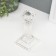 Glass of Glass for 1 candle "Column with rectangular" transparent 16.5x8.3x8.3 cm