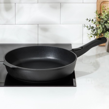 The pan “Tradition”, D = 28 cm, removable handle, anti -stick coating, black color-6