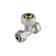 Aquasfera tee 7012-08, crimping, d = 32 x 20 x 32 mm, transition, brass