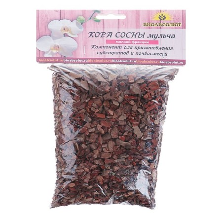 Pine bark (mulch) "Bio -Absolute ™" small fraction, 1 liter