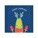 Organizer in a bath on suction cups "Christmas mood", for storing toys and trifles, size 33x39 cm