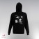 Sweatshirt with a hood Roscosmos x Onlytop, p. M, the color is black