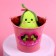 Soft toy "My soul mate", avocado, color mix