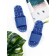 Slippers with a massage effect, open nose, size 40-41, blue color