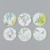 Stick Paper "Watercolor. Plants" d = 2.5 cm 252 pcs in the roll