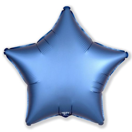 Foil ball 19 ", star, color mysticz azure