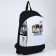 School textile “anime” school, 46x30x10 cm, vertical pocket, black color, white