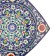 Largan Rishtan ceramics "Patterns", 31 cm, square, blue