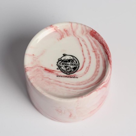 Kashpo ceramic with embossing, pot "Mordochka", 8 x 5.5 cm-5