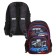 School backpack 38 x 27 x 17, ergonomic back, Devente Attomex Basic, Speed ​​Zone "Black 70333441