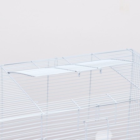 A cage for rodents with sliding pallets 60 x 35 x 47 cm, white-4