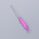 Metal peel-trimmer for nails, rubberized handle, with a protective cap, 19 cm, color mix