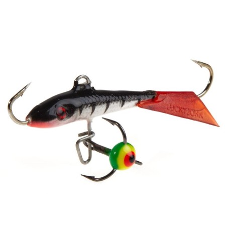 Balancir Lucky John Fin 3 + tee, 4 cm, 12hrt blister-3