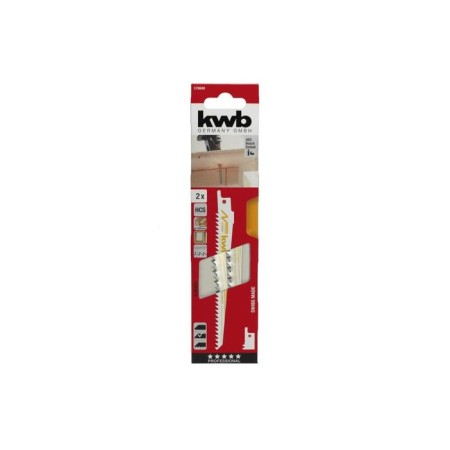 A canvas for a saber saw on a tree KWB HCS S644D, 153/130 mm, a step of teeth 4 mm, 2 pcs.-1