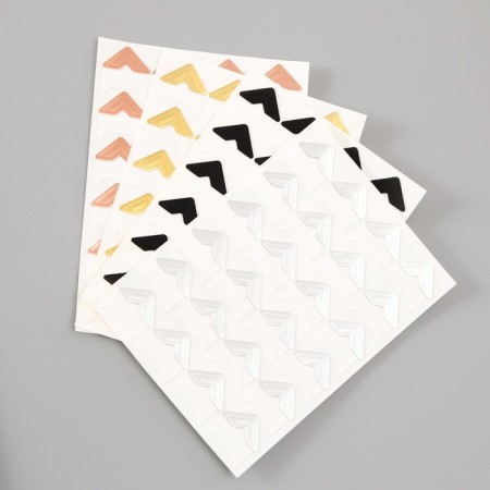 A set of corners with a pocket for photos 24 corners "Classic" mix 12.5x9 cm-9