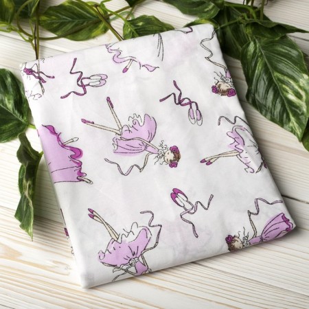 Pillowcase, size 40 × 60 cm, ballerinas, calico-1