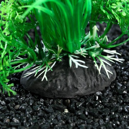 Artificial aquarium plant, 10 cm, green-2