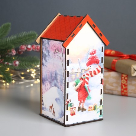 New Year's tea house "Happy NG" 20x10.5x10 cm mix-1