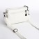 Bag Cross-Bodi with a zipper, white color