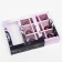 Cardboard box with a shell under 9 sweets, "diffusion", 13.7 x 13.7 x 3.5 cm, cellulose