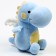 Dino soft toy, 23 cm, blue color