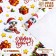 Packaging paper "Snake and gift", gloss, 80 g/m2, 70 x 100 cm