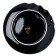 Ceramic “Obsidian” plate, 17 cm, black color