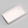 Confectionery packaging, white with PVC lid, 18 x 10 x 3 cm